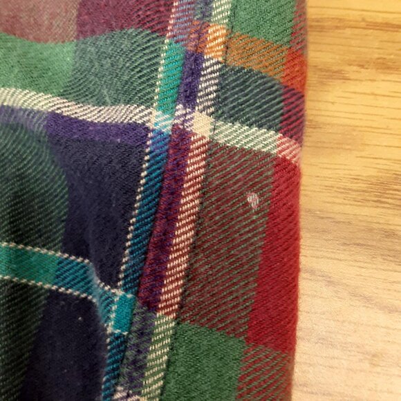 Pendleton Lobo Cotton Wool Blend Green Red Tartan plaid flannel Men's Large USA - Picture 11 of 11